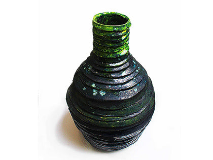 Sculptoric Clay Vase